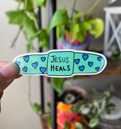 Jesus Heals Sticker