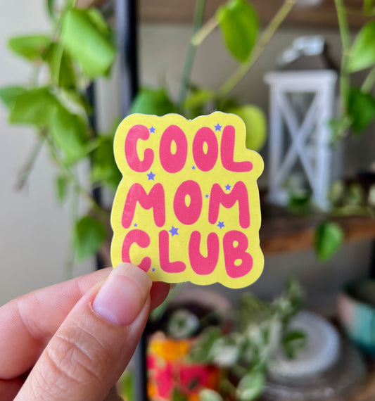 Cool Mom Club Sticker (Yellow)